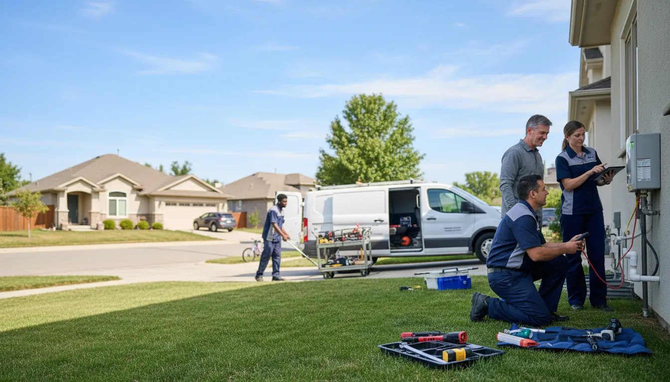 Tankless water heater service in Covington, OK